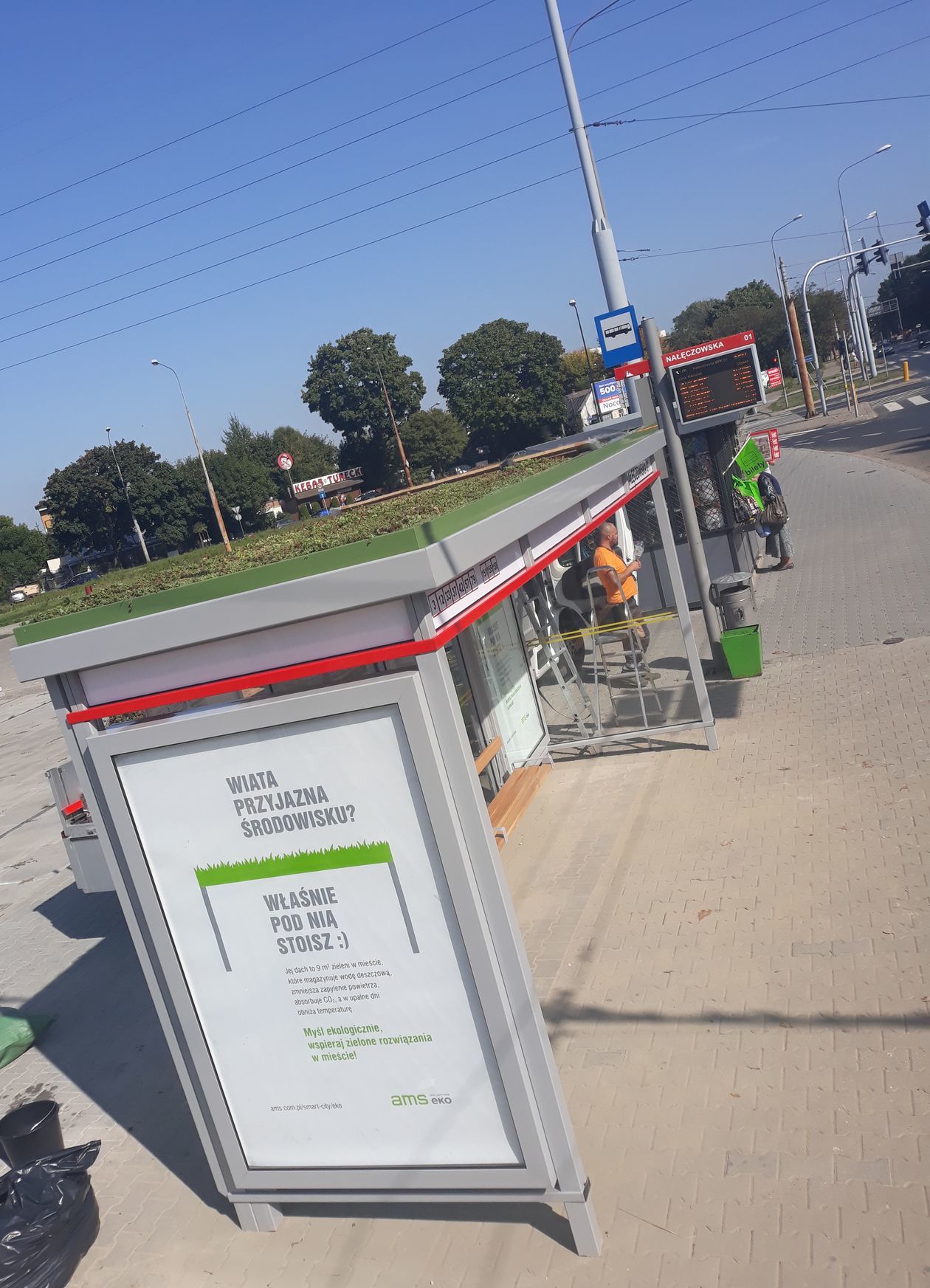 Proekologiczne przystanki autobusowe w Lublinie