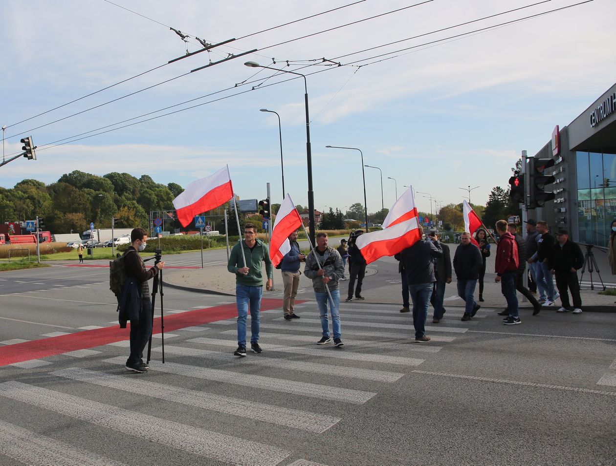  Protest rolników na Rondzie Dmowskiego (zdjęcie 1) - Autor: Piotr Michalski