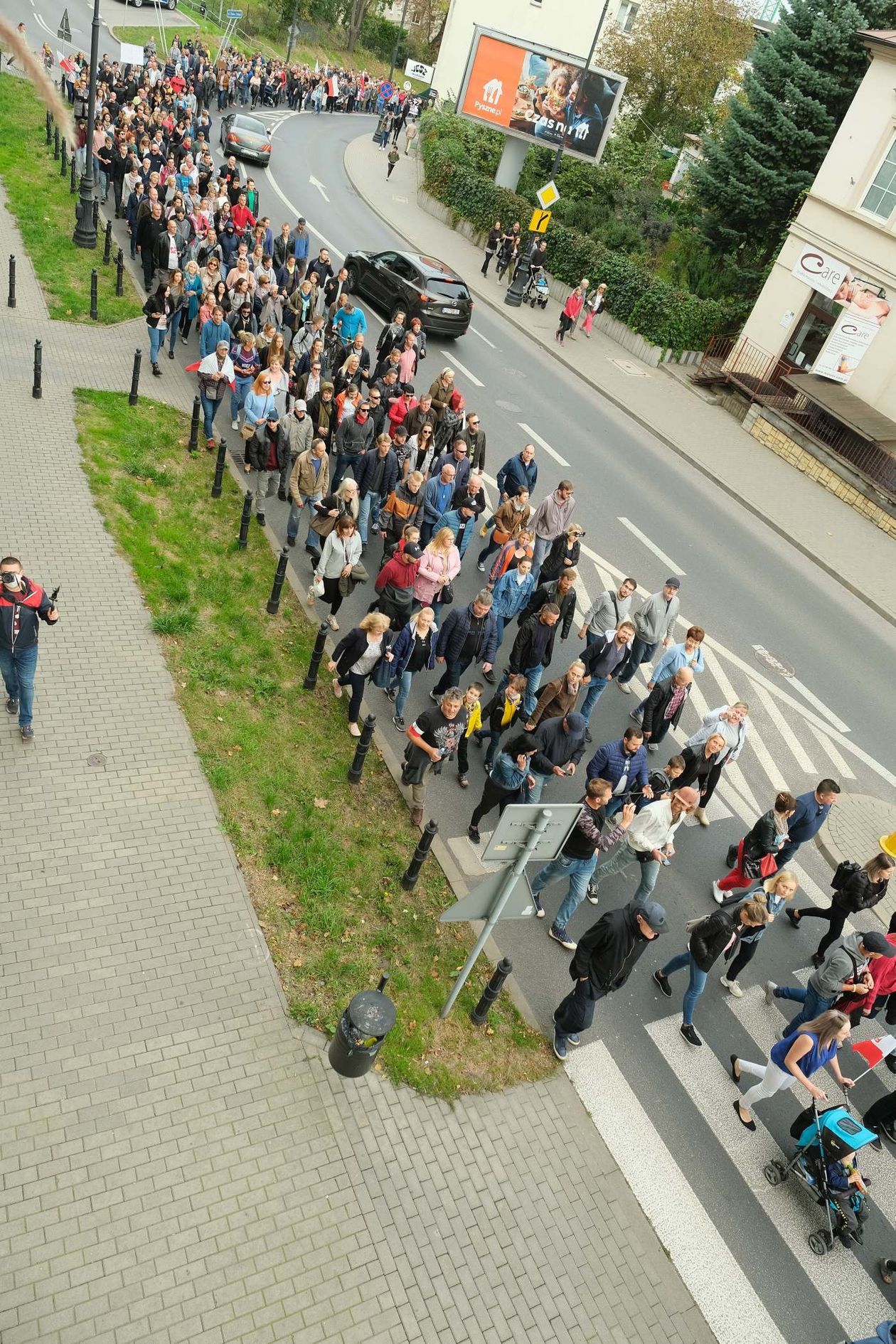  Nie wierzą w pandemię. Protest w Lublinie (zdjęcie 1) - Autor: Maciej Kaczanowski