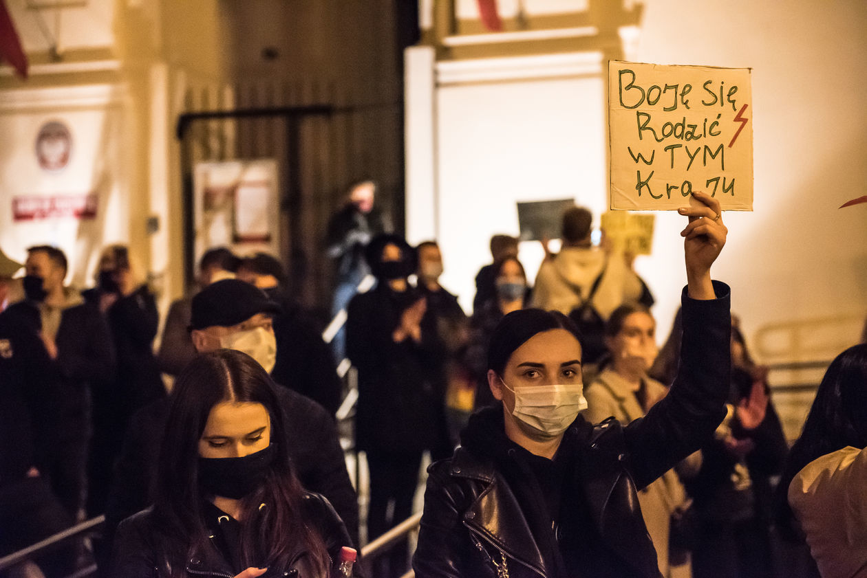  Protest kobiet w Lublinie. Sobota (zdjęcie 1) - Autor: Tomasz Tylus