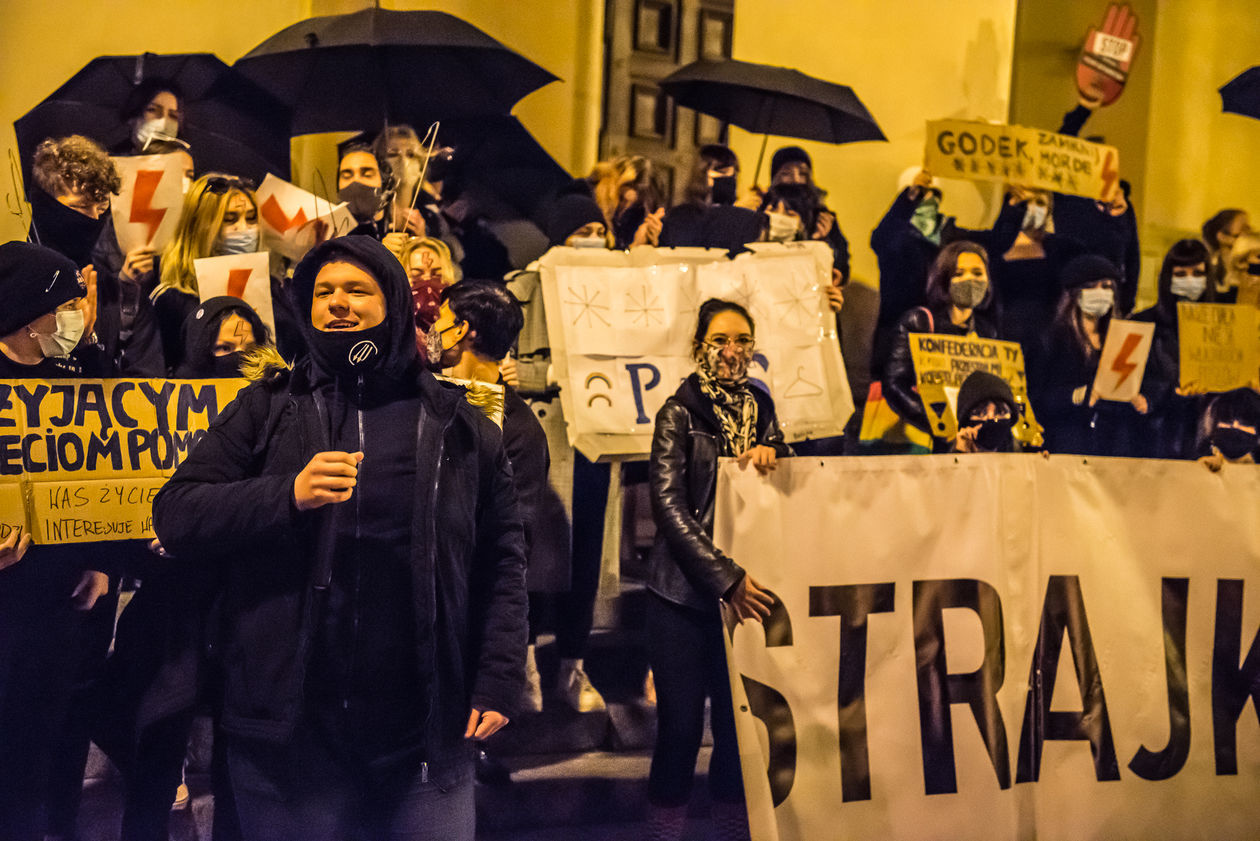  Protest kobiet w Lublinie. Sobota (zdjęcie 1) - Autor: Tomasz Tylus