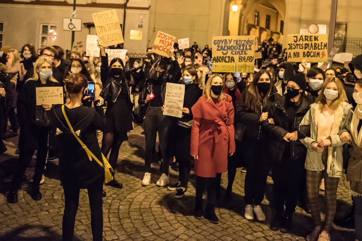  Protest kobiet w Lublinie. Sobota (zdjęcie 1) - Autor: Tomasz Tylus