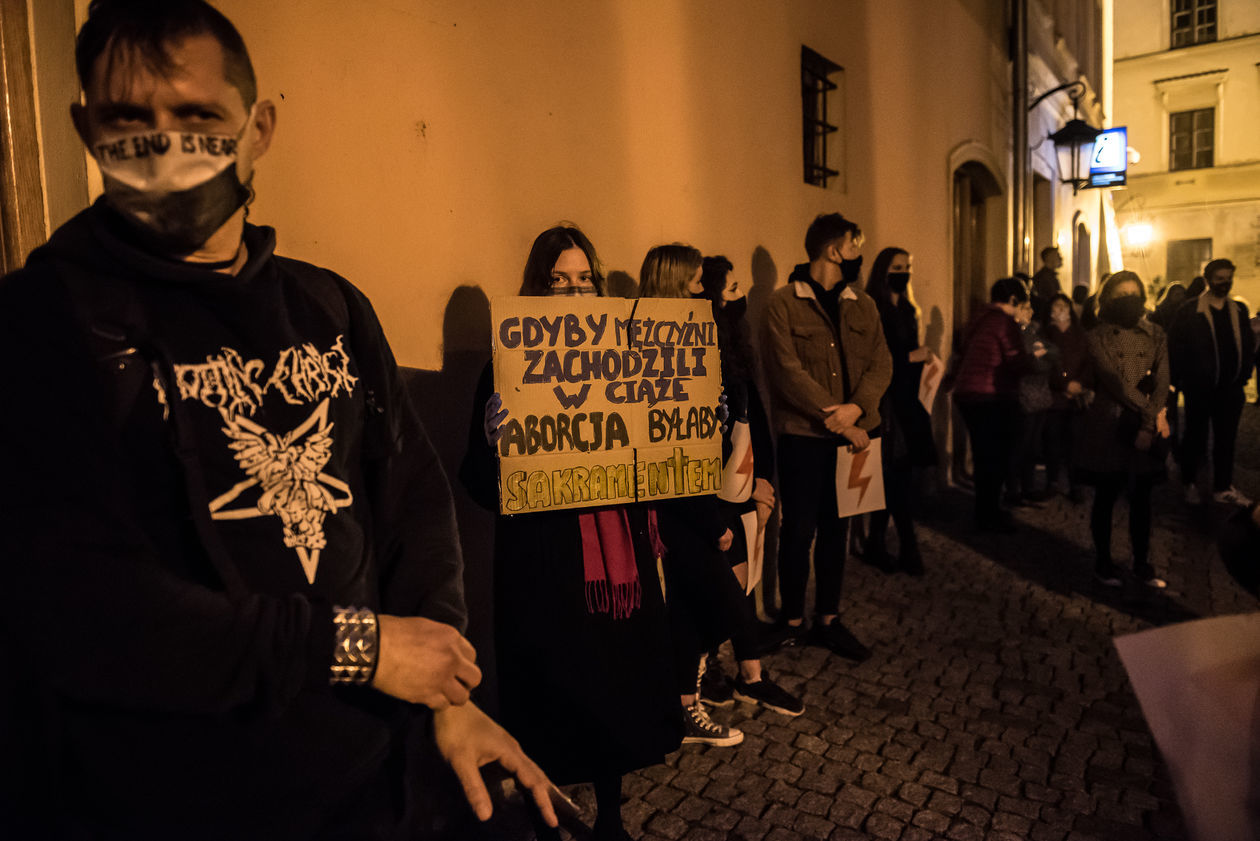  Protest kobiet w Lublinie. Sobota (zdjęcie 1) - Autor: Tomasz Tylus