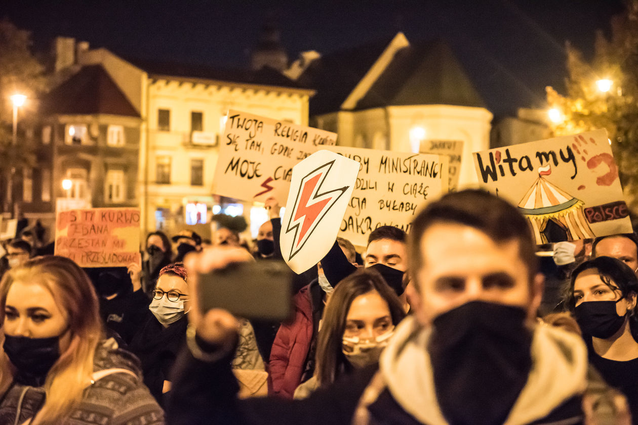  Protest kobiet w Lublinie. Sobota (zdjęcie 1) - Autor: Tomasz Tylus