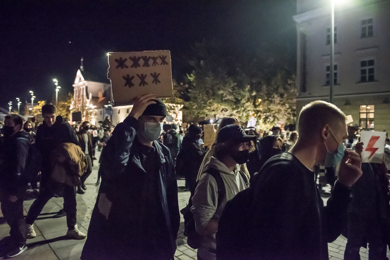  Protest kobiet w Lublinie. Sobota (zdjęcie 1) - Autor: Tomasz Tylus