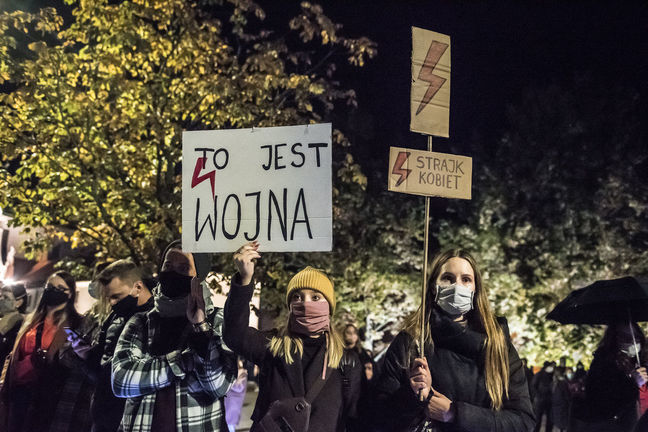  Protest kobiet w Lublinie. Sobota (zdjęcie 1) - Autor: Tomasz Tylus