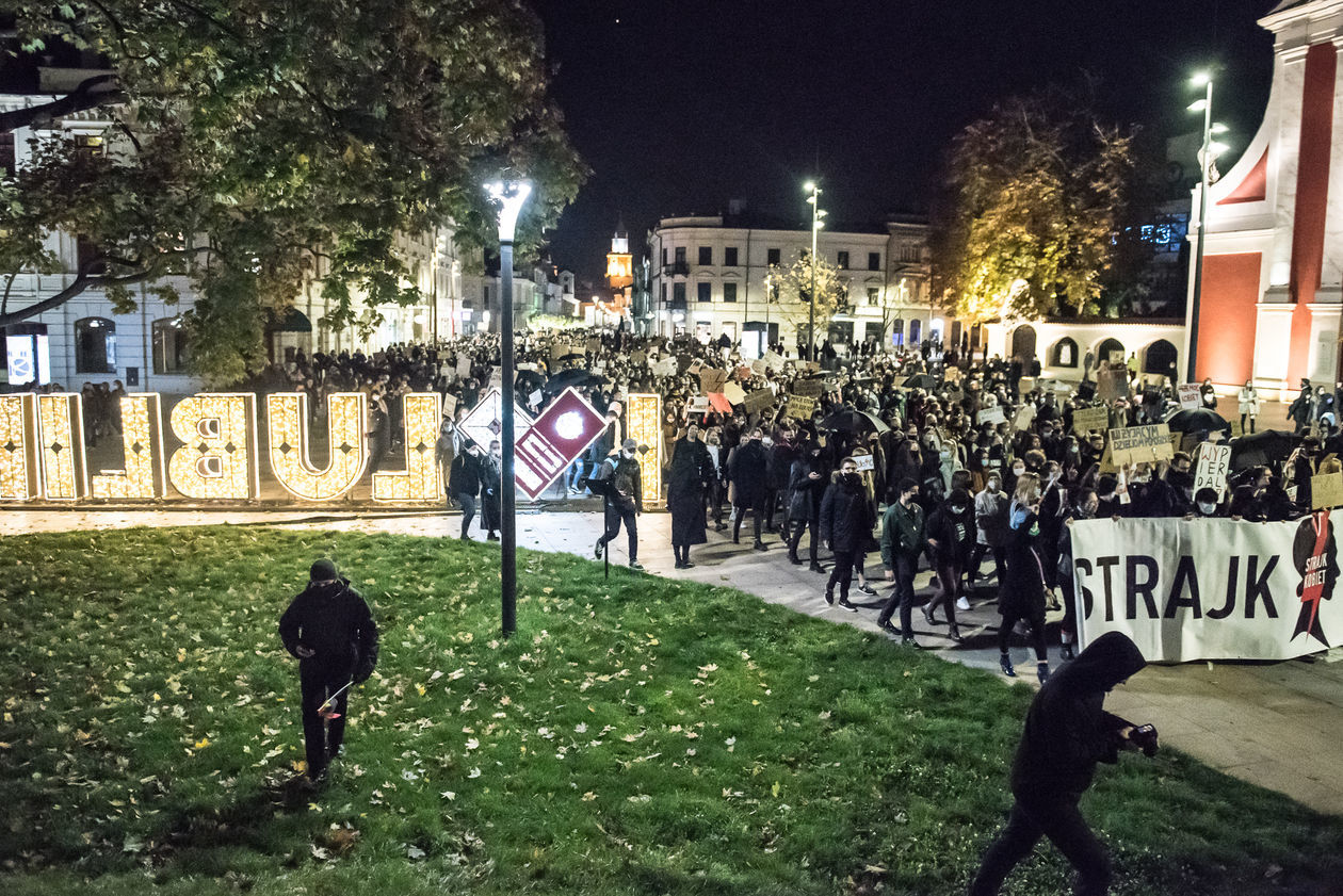  Protest kobiet w Lublinie. Sobota (zdjęcie 1) - Autor: Tomasz Tylus