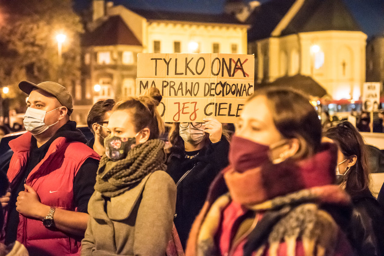  Protest kobiet w Lublinie. Sobota (zdjęcie 1) - Autor: Tomasz Tylus