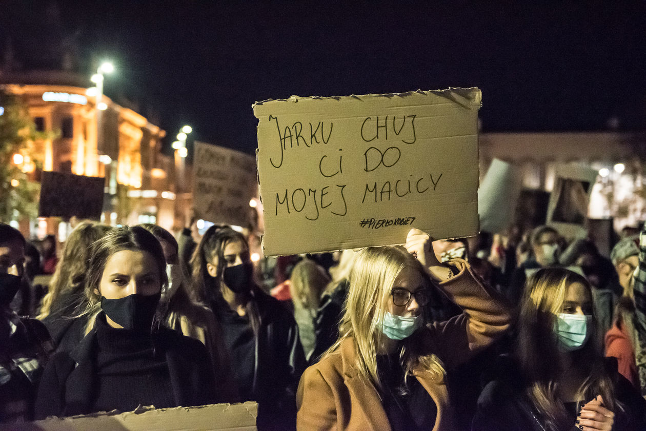  Protest kobiet w Lublinie. Sobota (zdjęcie 1) - Autor: Tomasz Tylus