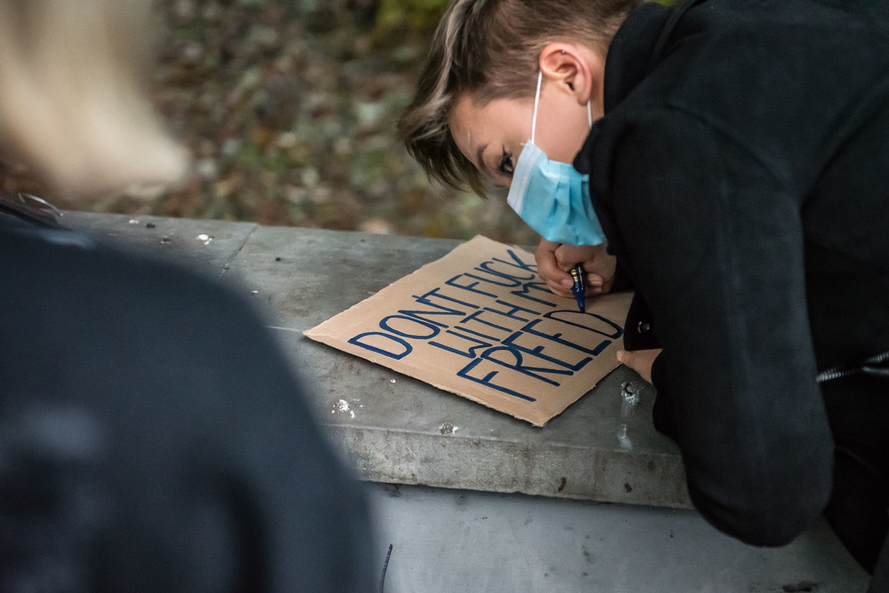  Protest kobiet w Lublinie. Niedziela (zdjęcie 1) - Autor: Tomasz Tylus