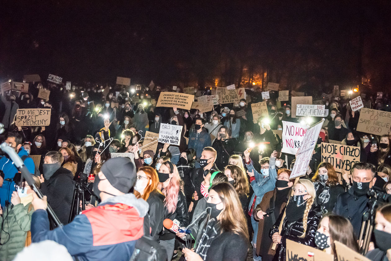  Protest kobiet w Lublinie. Niedziela (zdjęcie 1) - Autor: Tomasz Tylus