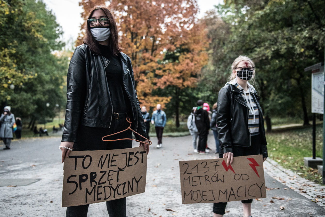  Protest kobiet w Lublinie. Niedziela (zdjęcie 1) - Autor: Tomasz Tylus