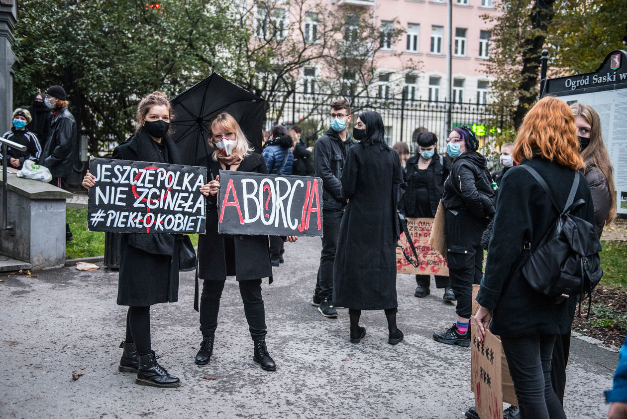  Protest kobiet w Lublinie. Niedziela (zdjęcie 1) - Autor: Tomasz Tylus