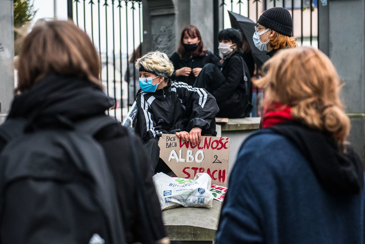  Protest kobiet w Lublinie. Niedziela (zdjęcie 1) - Autor: Tomasz Tylus