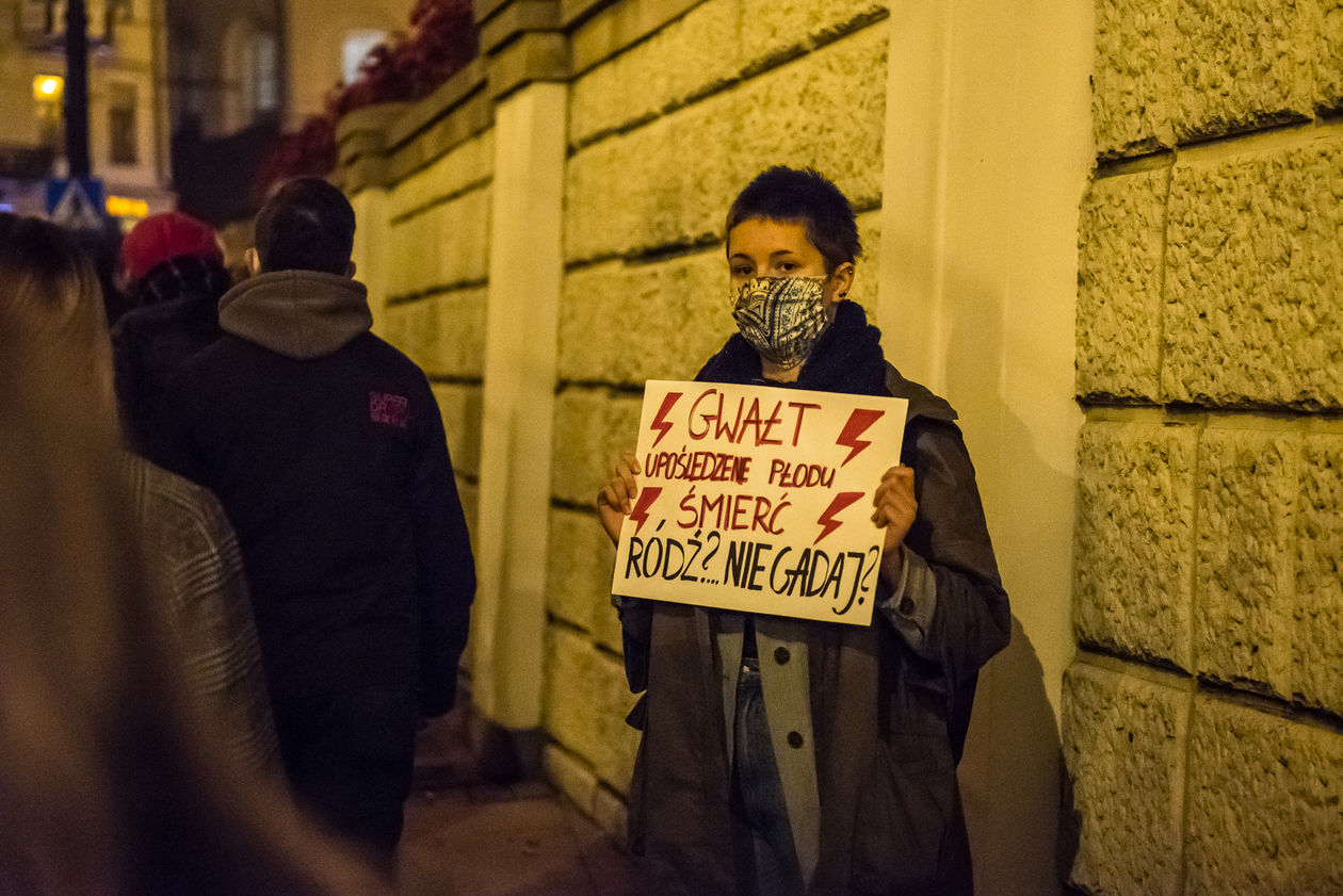  Protest kobiet w Lublinie. Niedziela (zdjęcie 1) - Autor: Tomasz Tylus