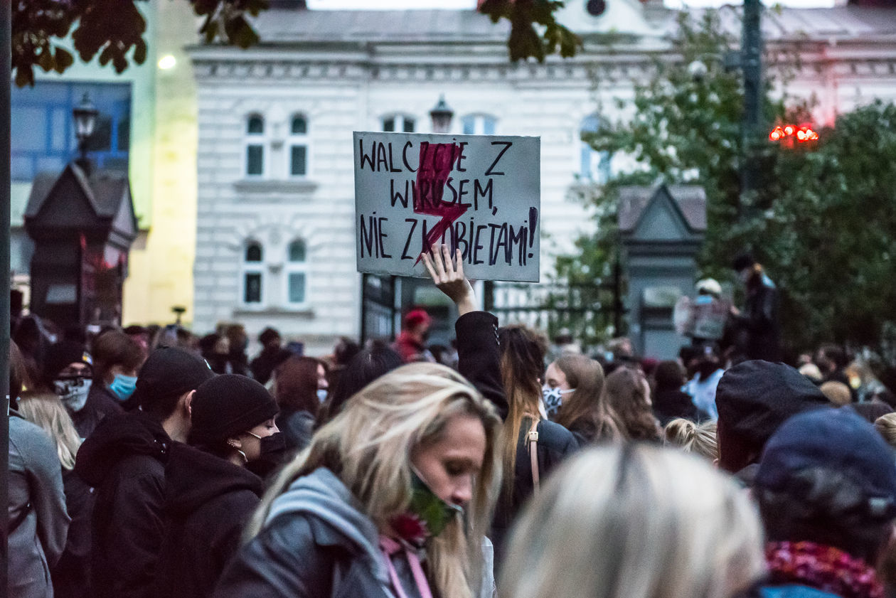  Protest kobiet w Lublinie. Niedziela (zdjęcie 1) - Autor: Tomasz Tylus