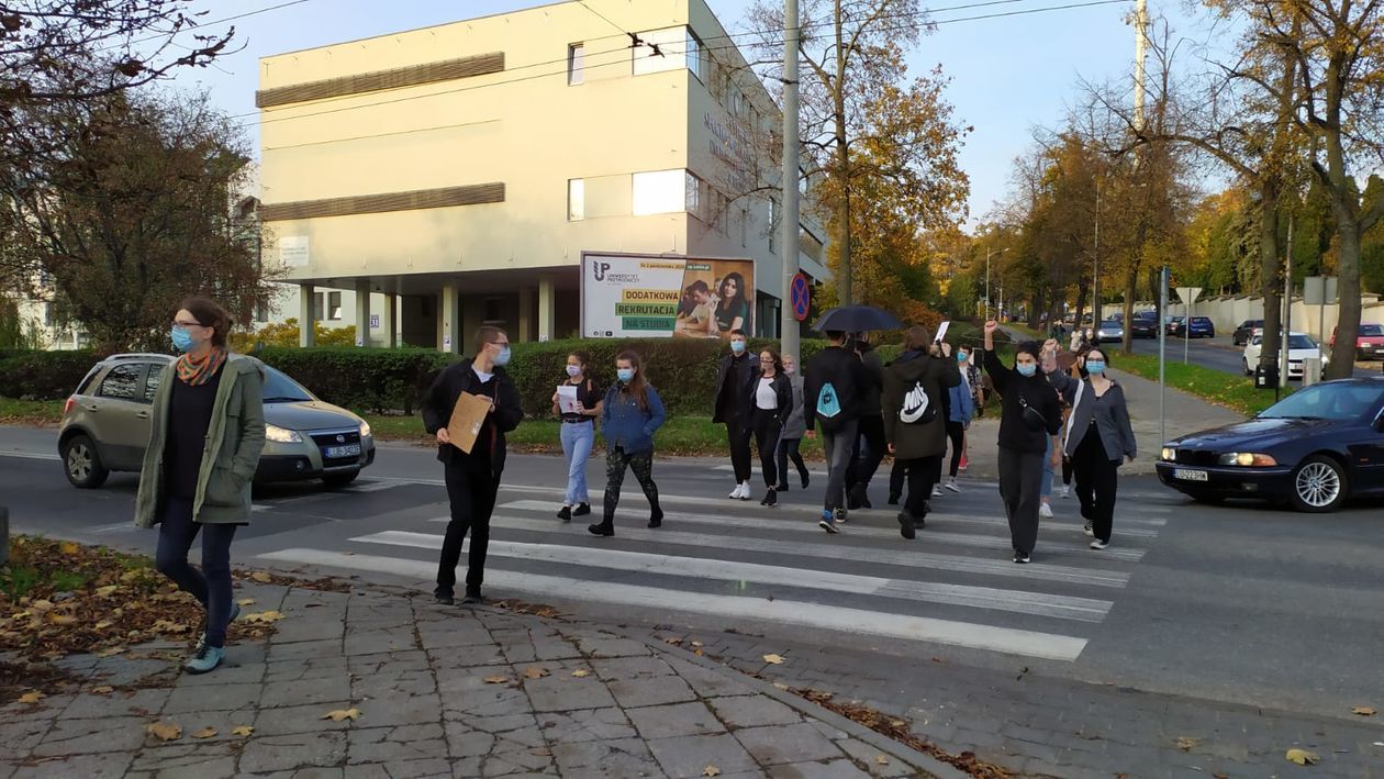  Protest przy ul. Głębokiej w Lublinie (zdjęcie 1) - Autor: Piotr Michalski