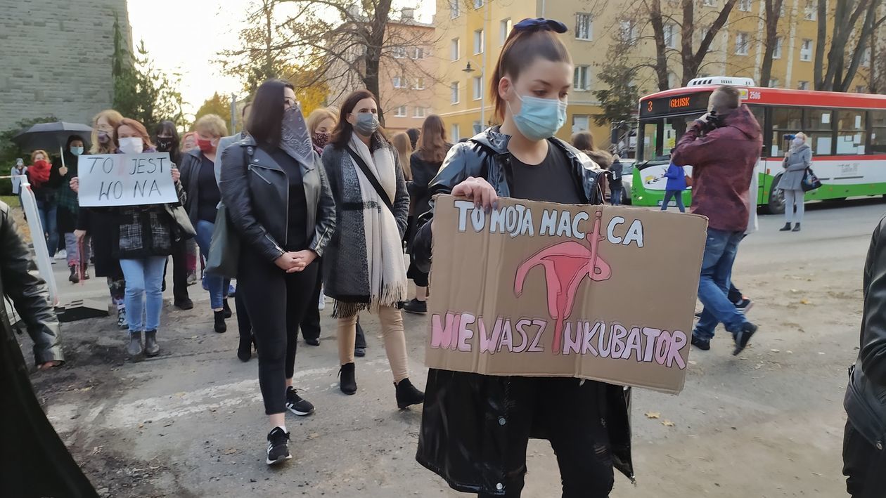  Protest na Al. Racławickich w Lublinie (zdjęcie 1) - Autor: Dominik Smaga