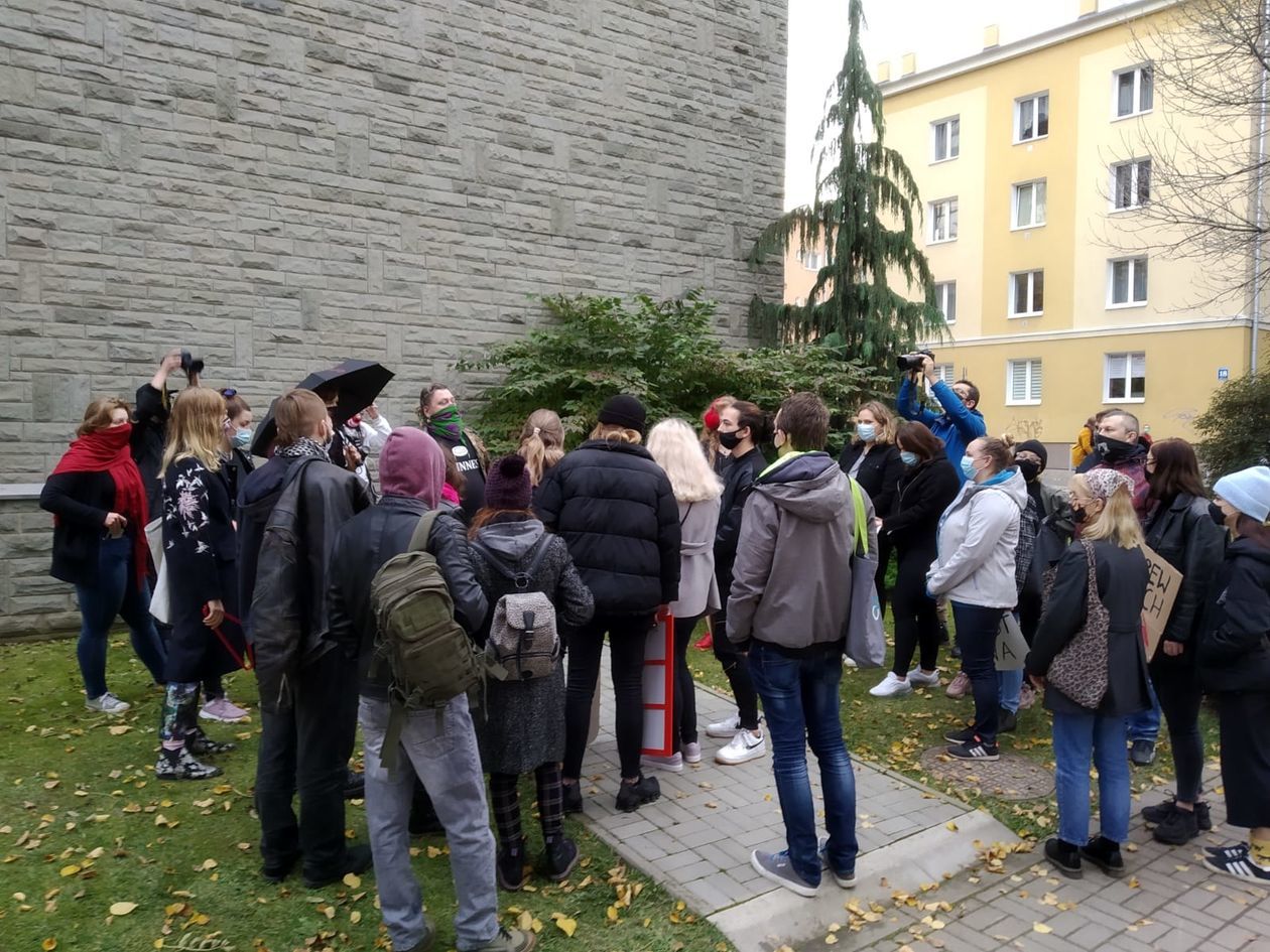  Protest na Al. Racławickich w Lublinie (zdjęcie 1) - Autor: Piotr Michalski