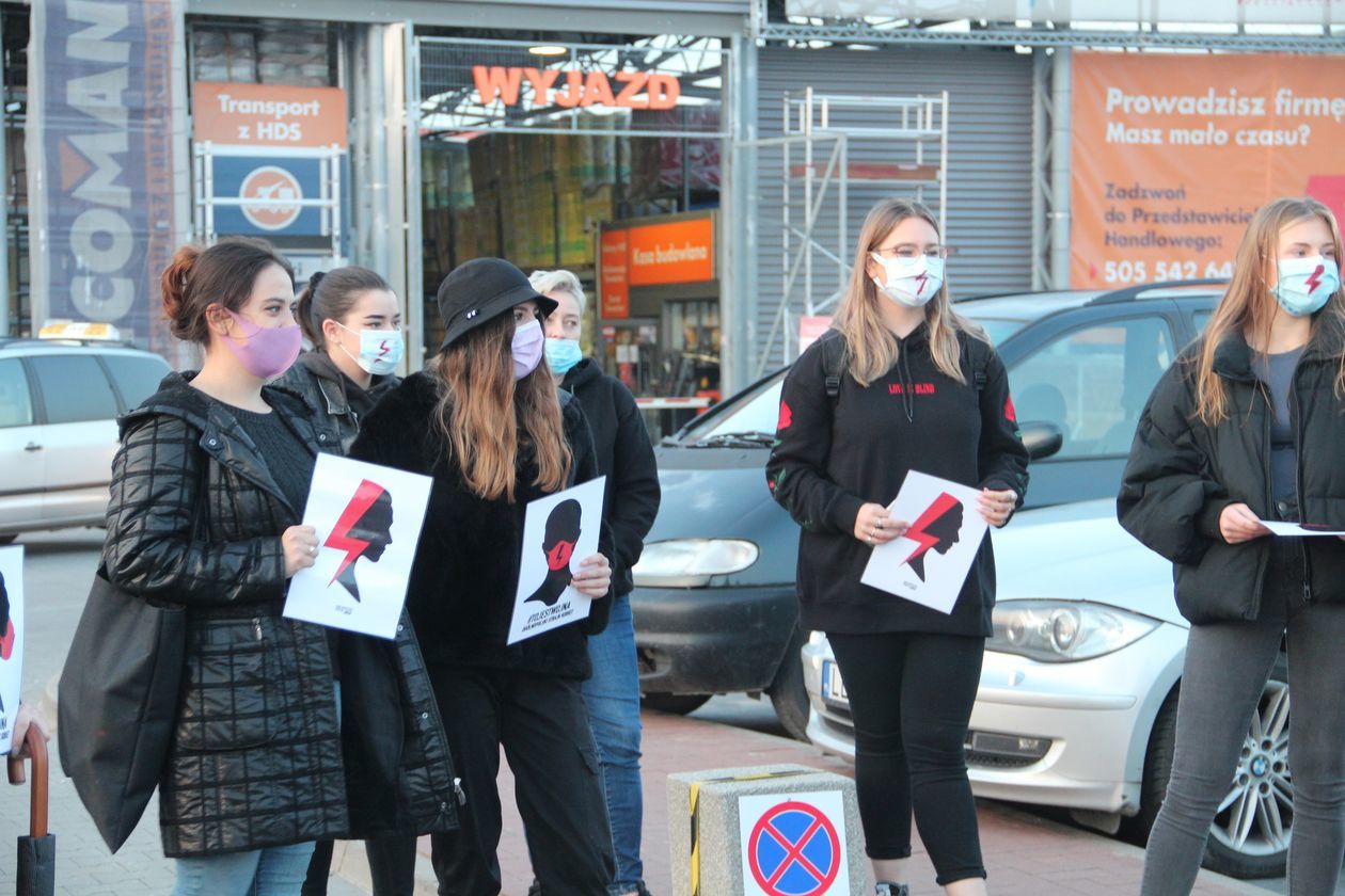 Strajk kobiet. Blokada ulic w Białej Podlaskiej - Autor: Ewelina Burda