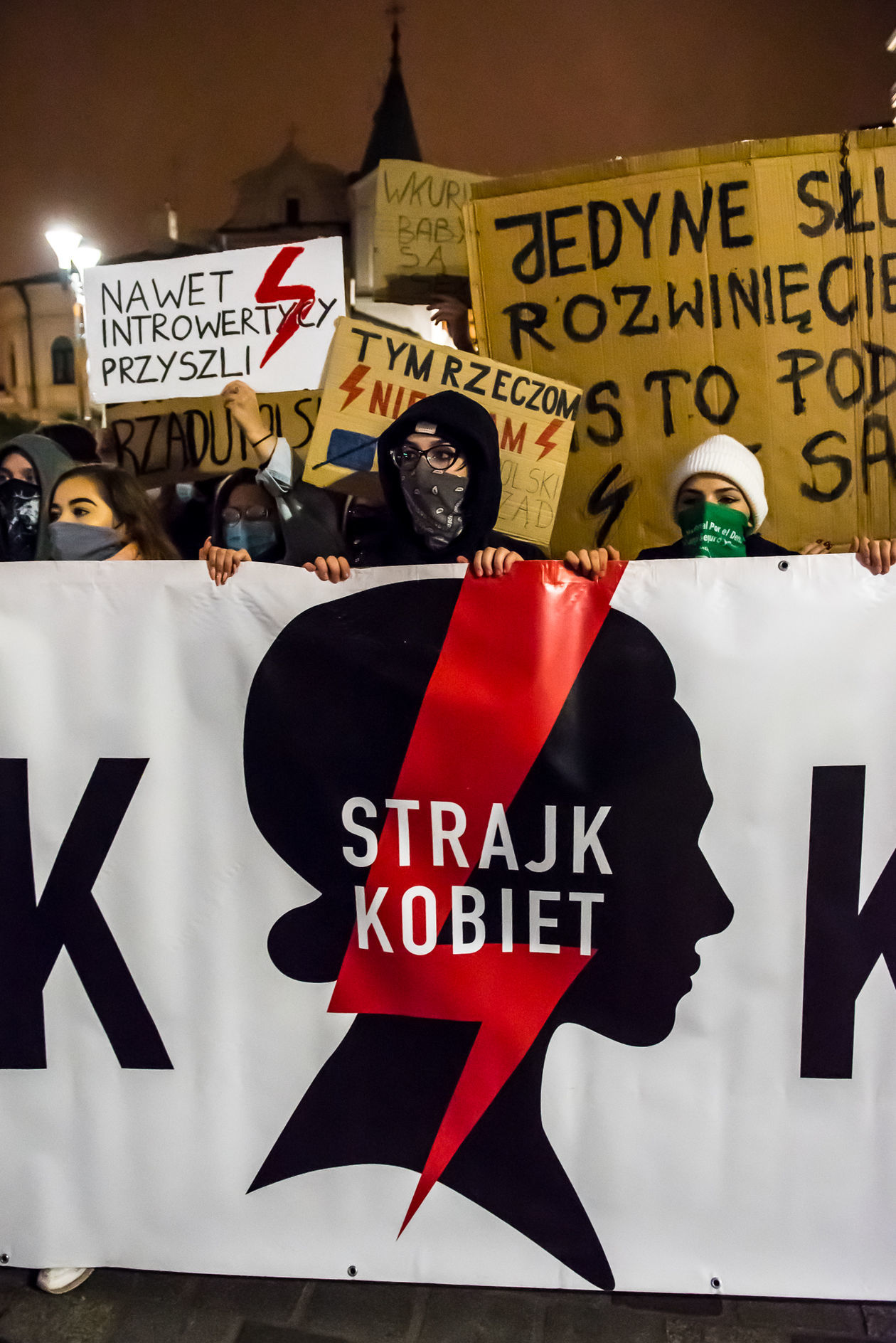  Protest w Lublinie: Uczniowie dla praw kobiet! (zdjęcie 1) - Autor: Tomasz Tylus