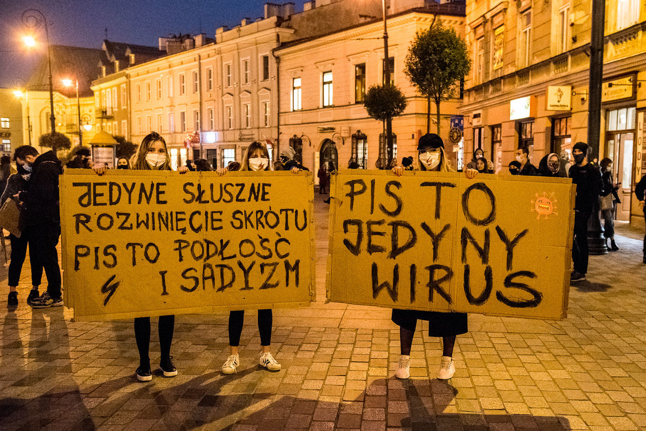  Protest w Lublinie: Uczniowie dla praw kobiet! (zdjęcie 1) - Autor: Tomasz Tylus