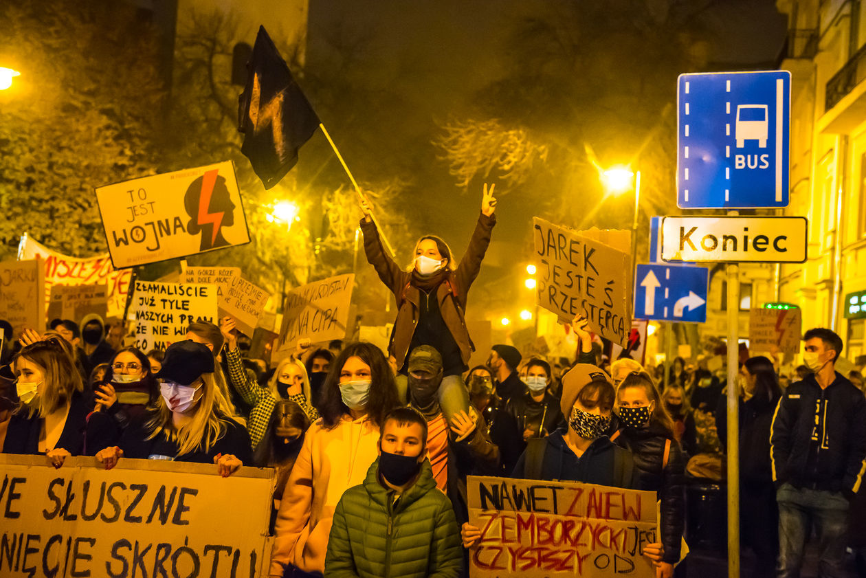  Protest w Lublinie: Uczniowie dla praw kobiet! (zdjęcie 1) - Autor: Tomasz Tylus