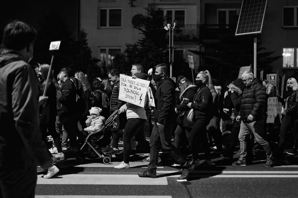  Protest kobiet w Międzyrzecu Podlaskim (zdjęcie 1) - Autor: Nadesłane