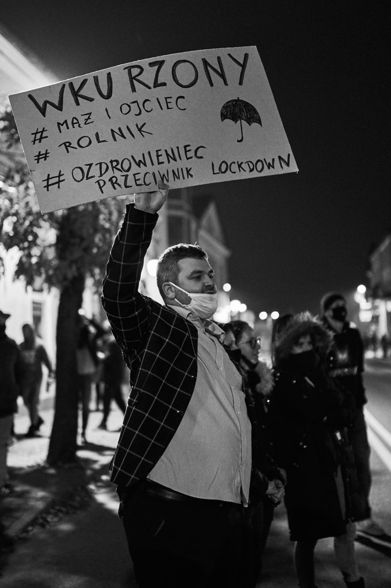  Protest kobiet w Międzyrzecu Podlaskim (zdjęcie 1) - Autor: Nadesłane