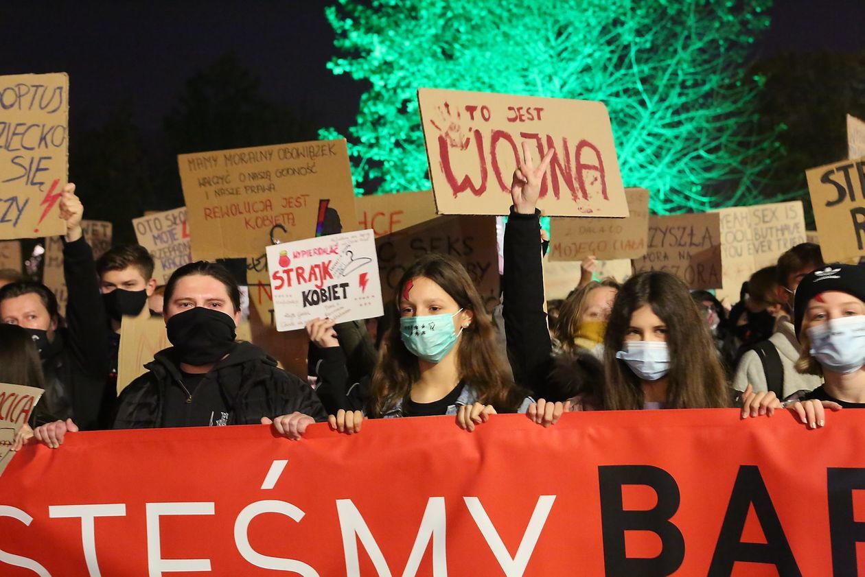  Piątkowa manifestacja w Lublinie (zdjęcie 1) - Autor: Piotr MIchalski