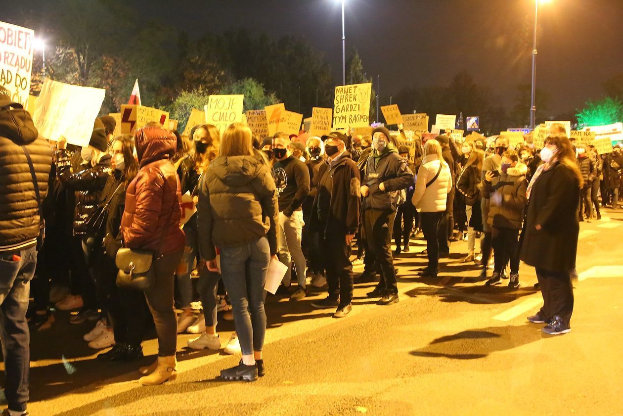  Piątkowa manifestacja w Lublinie (zdjęcie 1) - Autor: Piotr MIchalski