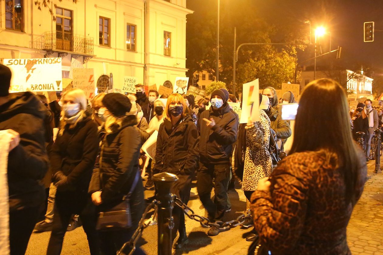  Piątkowa manifestacja w Lublinie (zdjęcie 1) - Autor: Piotr MIchalski