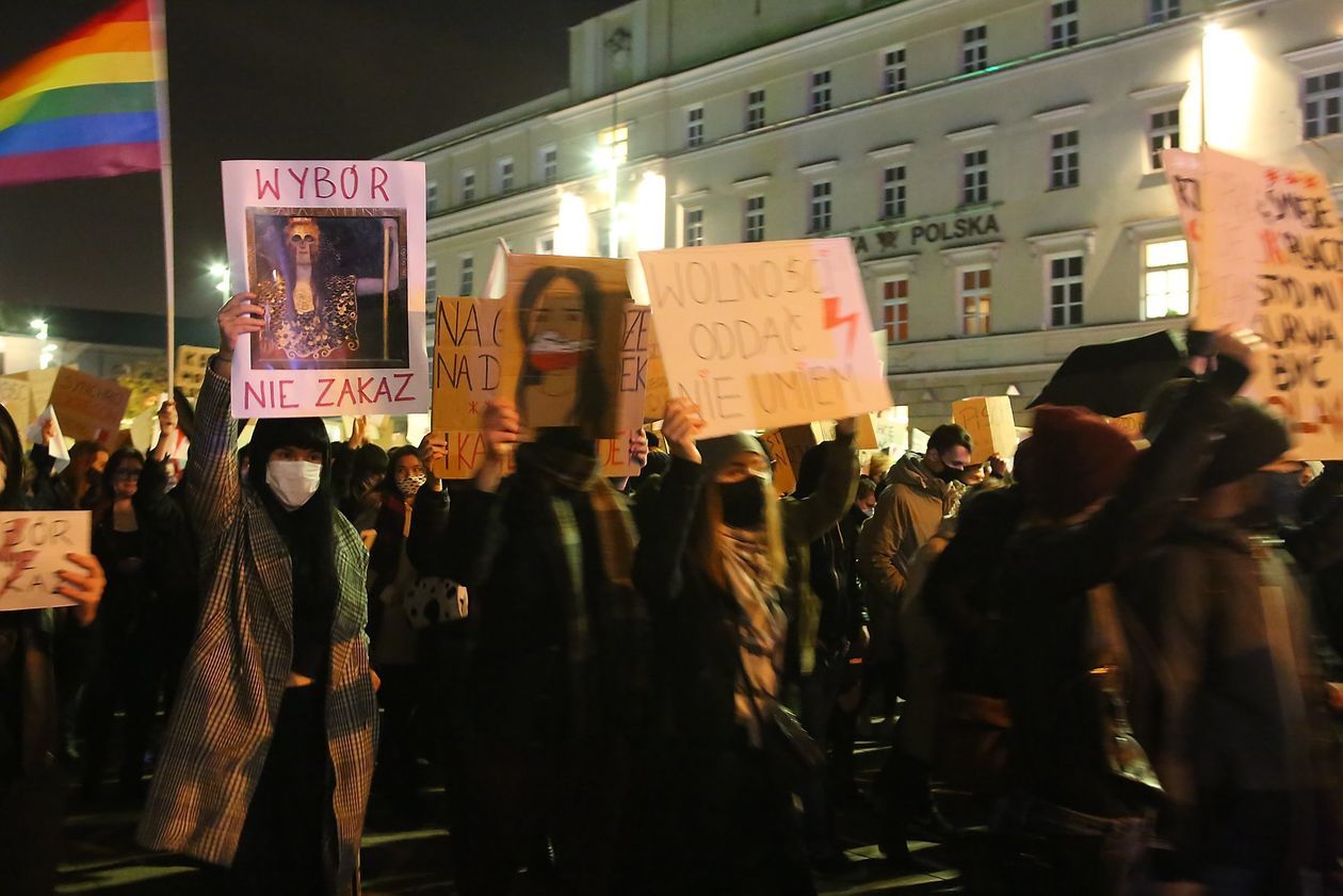  Piątkowa manifestacja w Lublinie (zdjęcie 1) - Autor: Piotr MIchalski