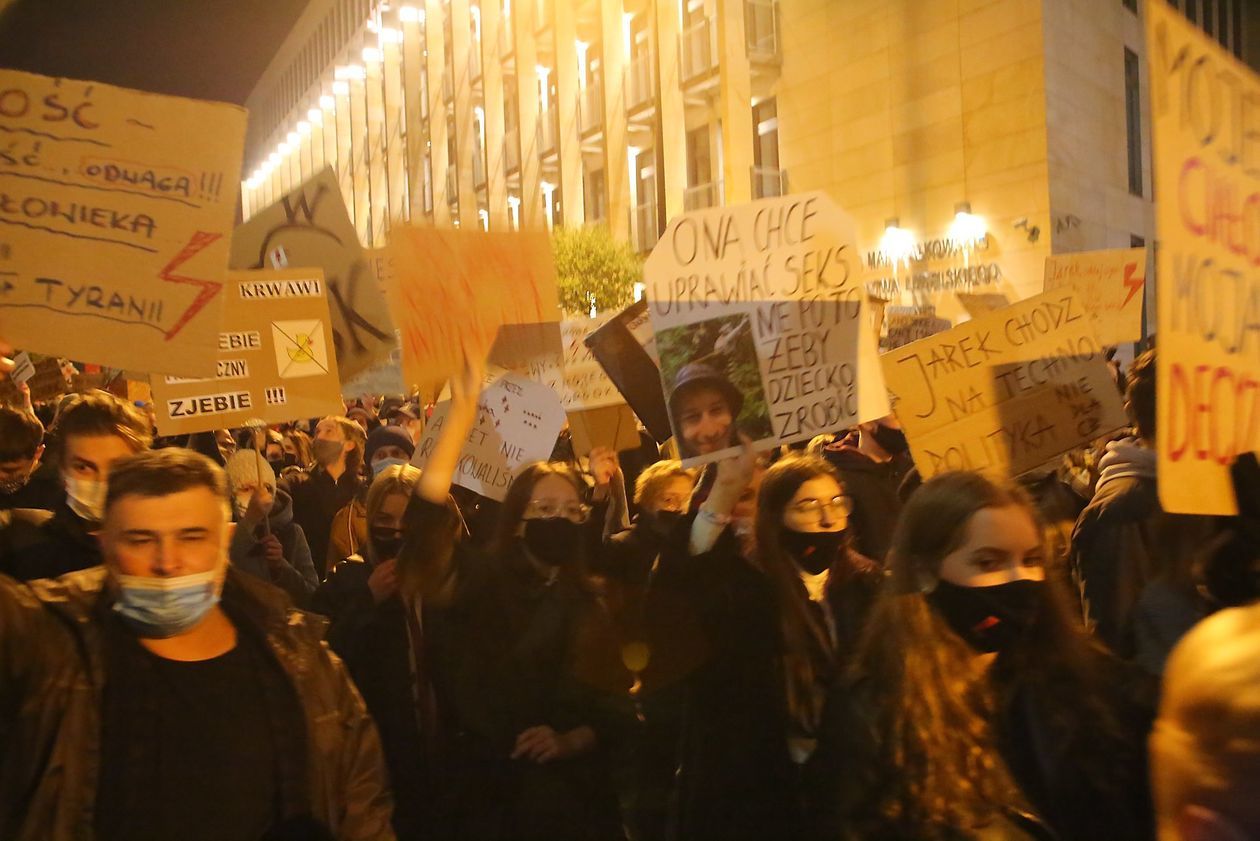  Piątkowa manifestacja w Lublinie (zdjęcie 1) - Autor: Piotr MIchalski