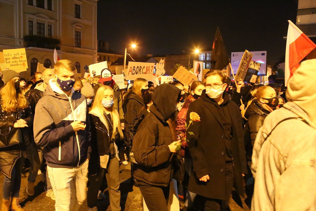  Piątkowa manifestacja w Lublinie (zdjęcie 1) - Autor: Piotr MIchalski