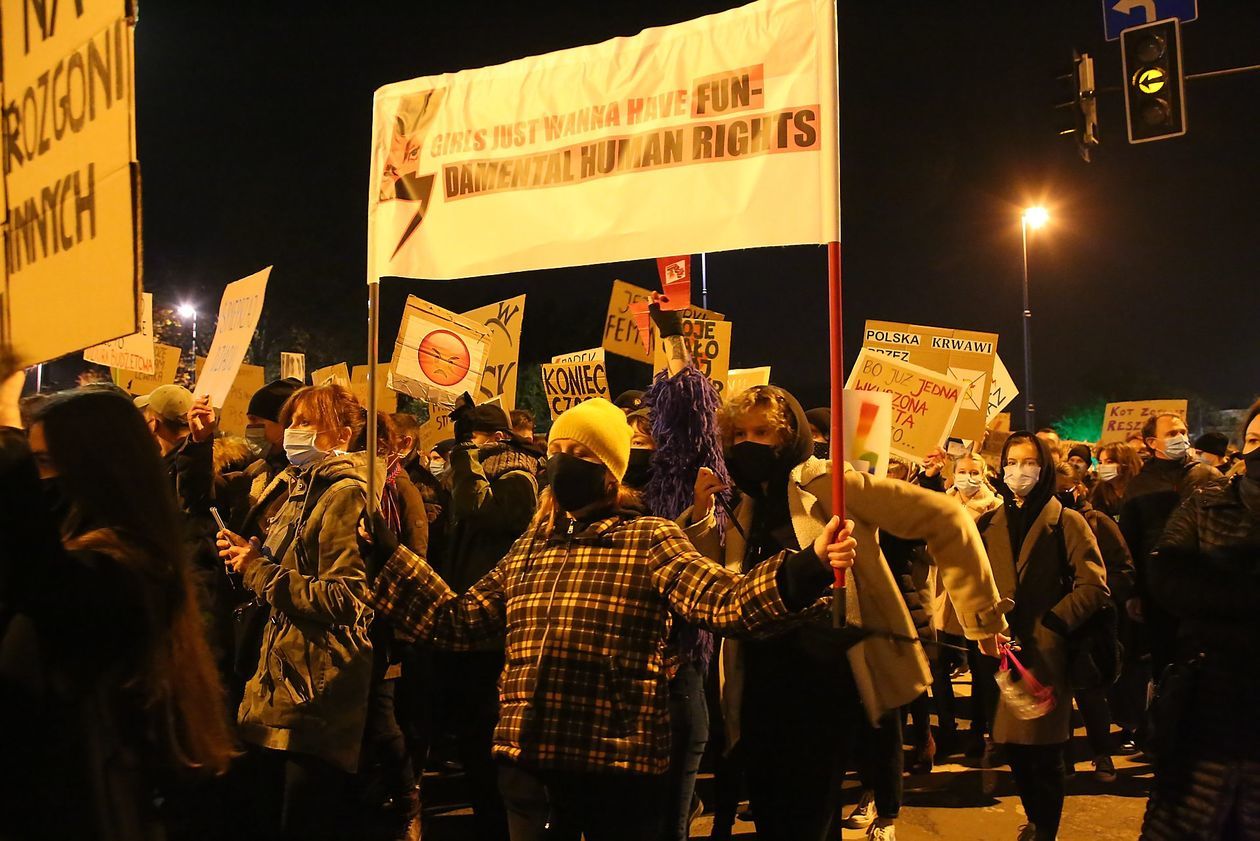  Piątkowa manifestacja w Lublinie (zdjęcie 1) - Autor: Piotr MIchalski