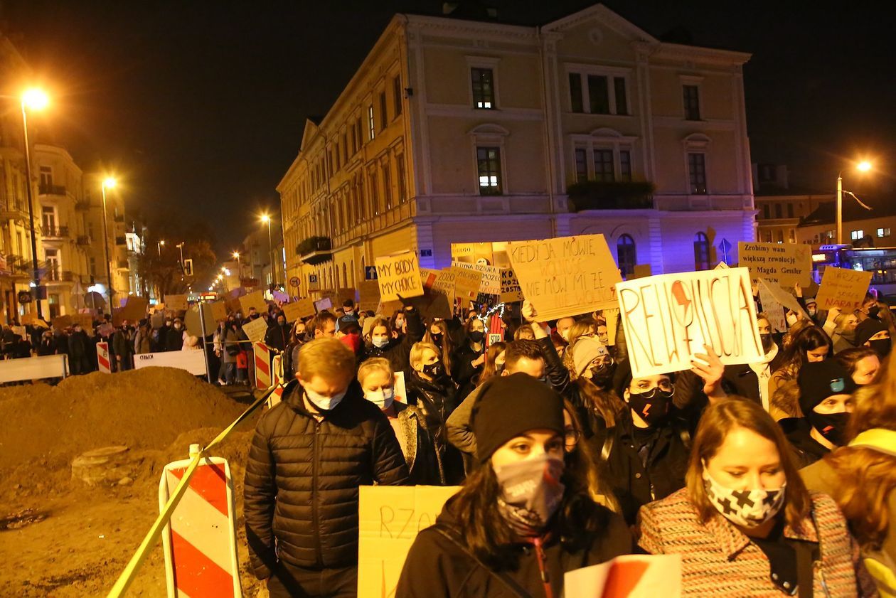  Piątkowa manifestacja w Lublinie (zdjęcie 1) - Autor: Piotr MIchalski