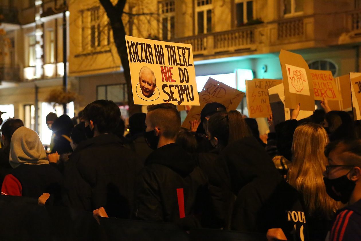  Piątkowa manifestacja w Lublinie (zdjęcie 1) - Autor: Piotr MIchalski