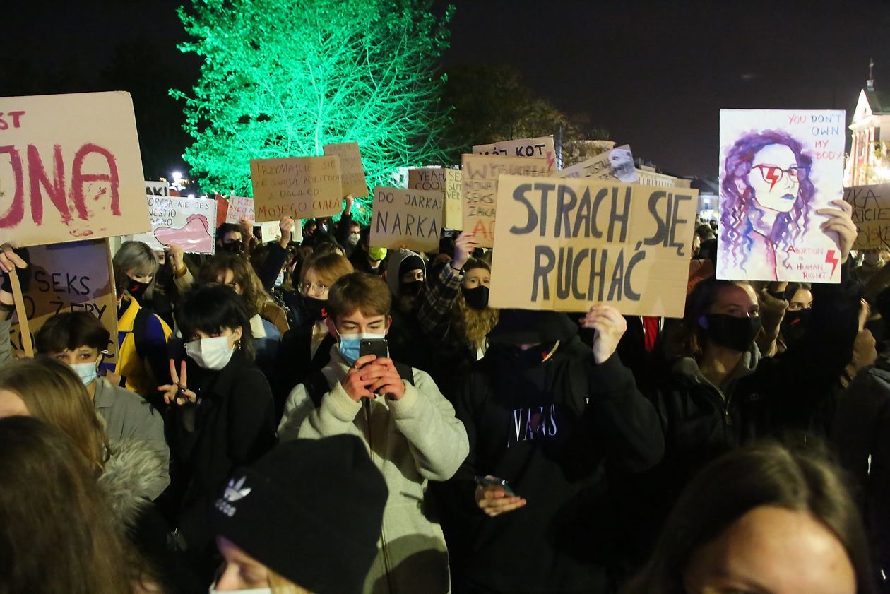  Piątkowa manifestacja w Lublinie (zdjęcie 1) - Autor: Piotr MIchalski