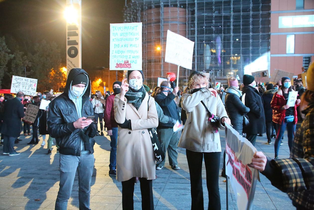  Piątkowa manifestacja w Lublinie (zdjęcie 1) - Autor: Piotr MIchalski