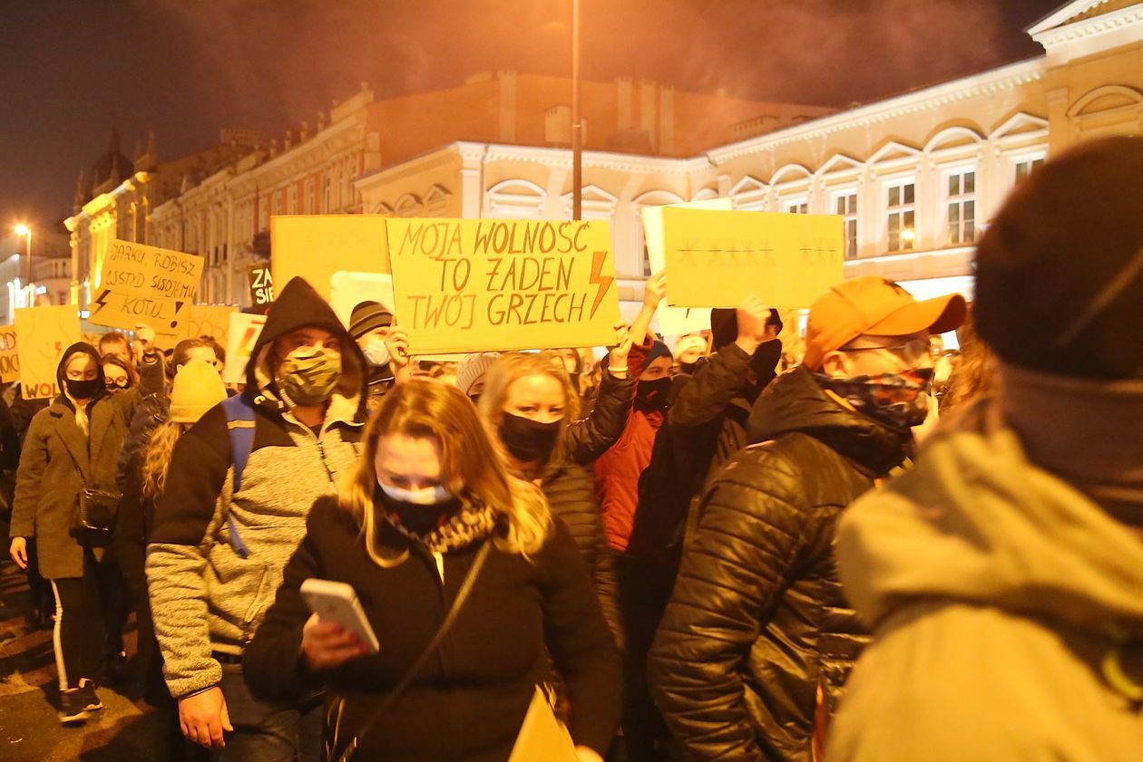  Piątkowa manifestacja w Lublinie (zdjęcie 1) - Autor: Piotr MIchalski