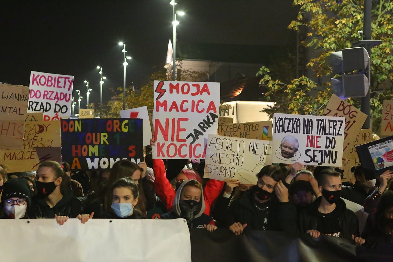  Piątkowa manifestacja w Lublinie (zdjęcie 1) - Autor: Piotr MIchalski