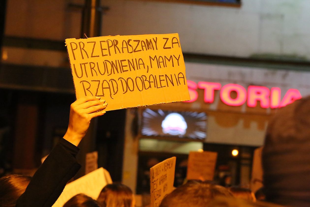  Piątkowa manifestacja w Lublinie (zdjęcie 1) - Autor: Piotr MIchalski