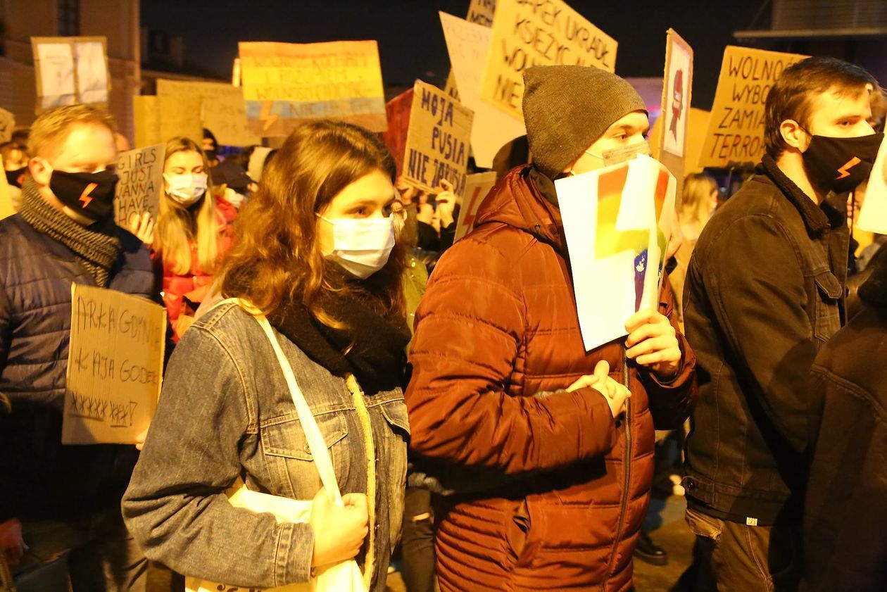  Piątkowa manifestacja w Lublinie (zdjęcie 1) - Autor: Piotr MIchalski