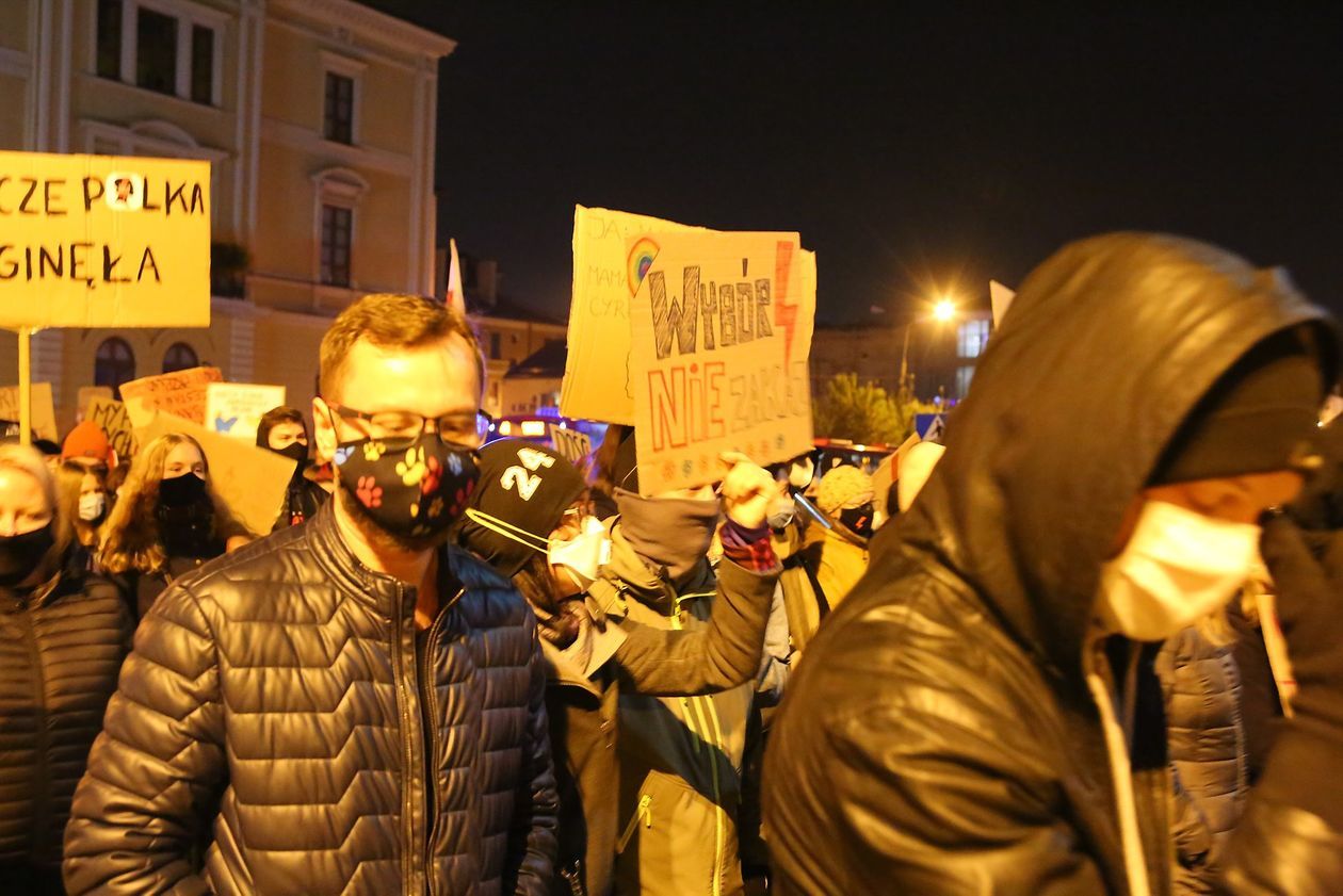  Piątkowa manifestacja w Lublinie (zdjęcie 1) - Autor: Piotr MIchalski