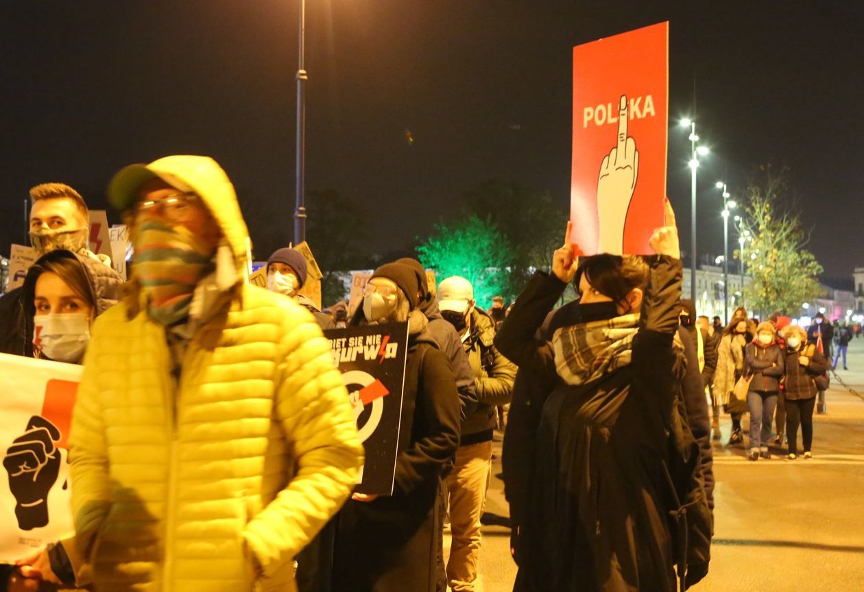  Piątkowa manifestacja w Lublinie (zdjęcie 1) - Autor: Piotr MIchalski