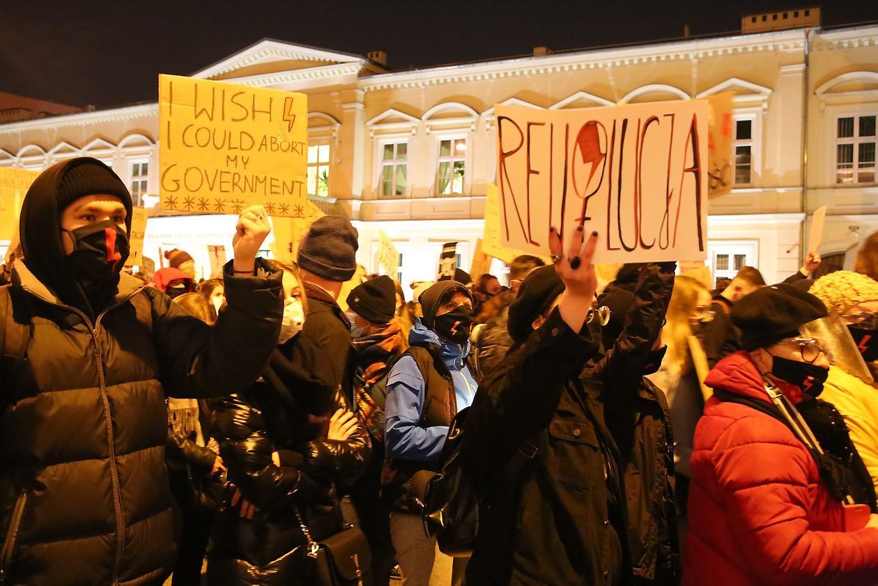  Piątkowa manifestacja w Lublinie (zdjęcie 1) - Autor: Piotr MIchalski