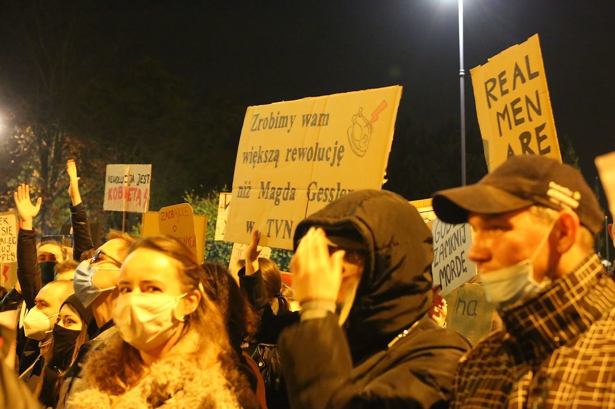  Piątkowa manifestacja w Lublinie (zdjęcie 1) - Autor: Piotr MIchalski