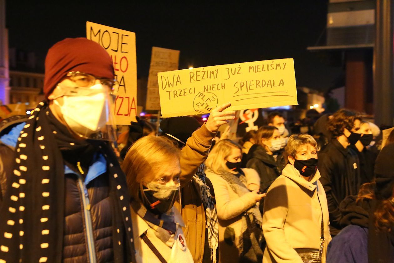  Piątkowa manifestacja w Lublinie (zdjęcie 1) - Autor: Piotr MIchalski