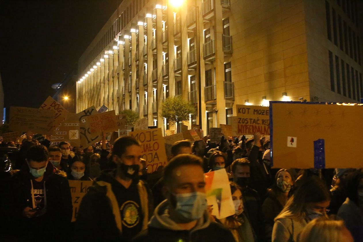  Piątkowa manifestacja w Lublinie (zdjęcie 1) - Autor: Piotr MIchalski